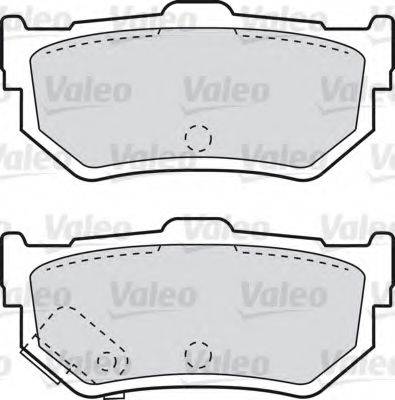 Valeo 551695 - Комплект спирачно феродо, дискови спирачки vvparts.bg