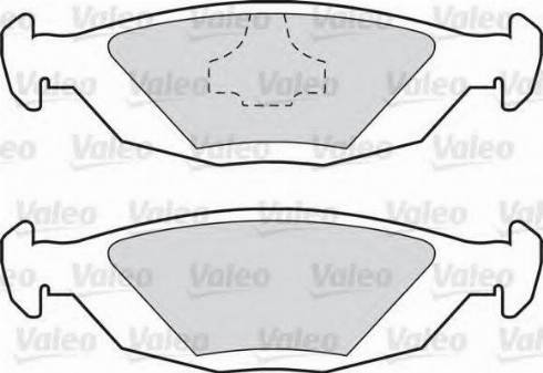 Valeo 551698 - Комплект спирачно феродо, дискови спирачки vvparts.bg