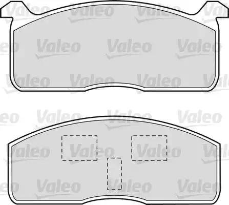 Valeo 551650 - Комплект спирачно феродо, дискови спирачки vvparts.bg