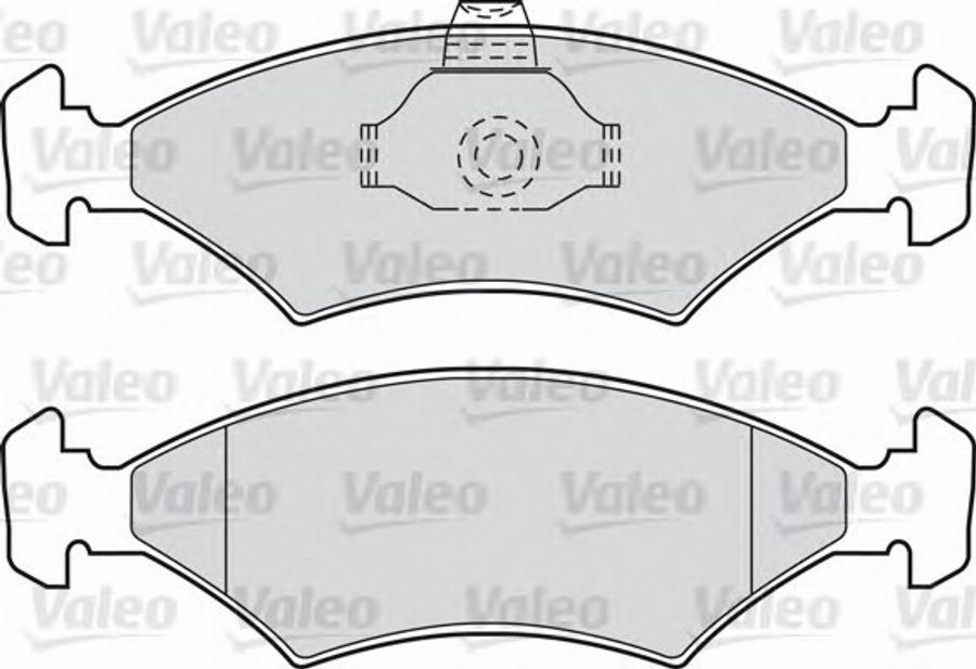 Valeo 551653 - Комплект спирачно феродо, дискови спирачки vvparts.bg