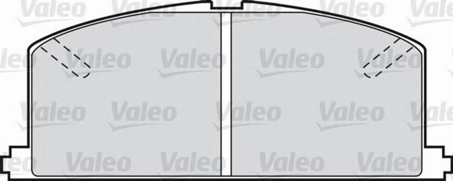 Valeo 551669 - Комплект спирачно феродо, дискови спирачки vvparts.bg