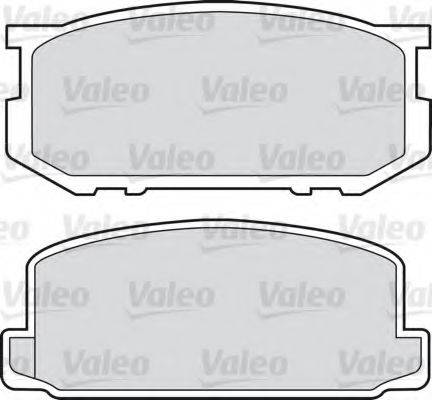 Valeo 551664 - Комплект спирачно феродо, дискови спирачки vvparts.bg
