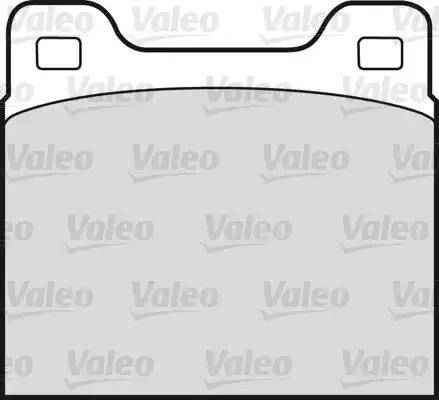 Valeo 551603 - Комплект спирачно феродо, дискови спирачки vvparts.bg