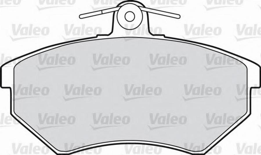 Valeo 551616 - Комплект спирачно феродо, дискови спирачки vvparts.bg