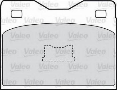 Valeo 551618 - Комплект спирачно феродо, дискови спирачки vvparts.bg