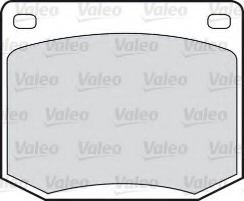 Valeo 551626 - Комплект спирачно феродо, дискови спирачки vvparts.bg
