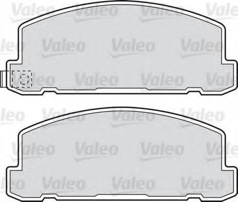 Valeo 551670 - Комплект спирачно феродо, дискови спирачки vvparts.bg
