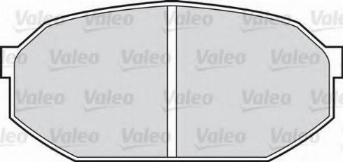 Valeo 551672 - Комплект спирачно феродо, дискови спирачки vvparts.bg