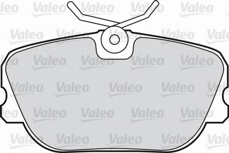 Valeo 551 011 - Комплект спирачно феродо, дискови спирачки vvparts.bg