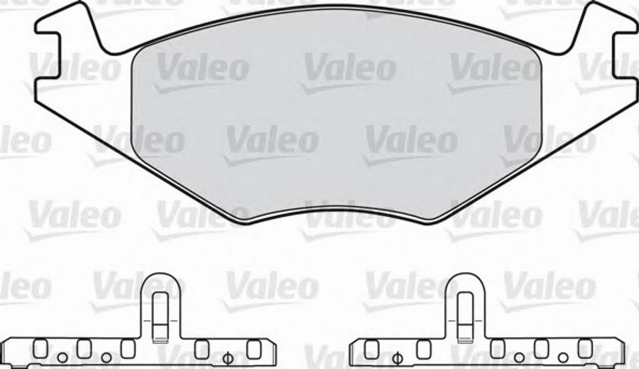 Valeo 551 024 - Комплект спирачно феродо, дискови спирачки vvparts.bg