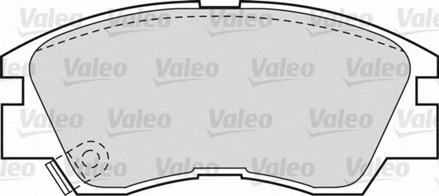 Valeo 551741 - Комплект спирачно феродо, дискови спирачки vvparts.bg