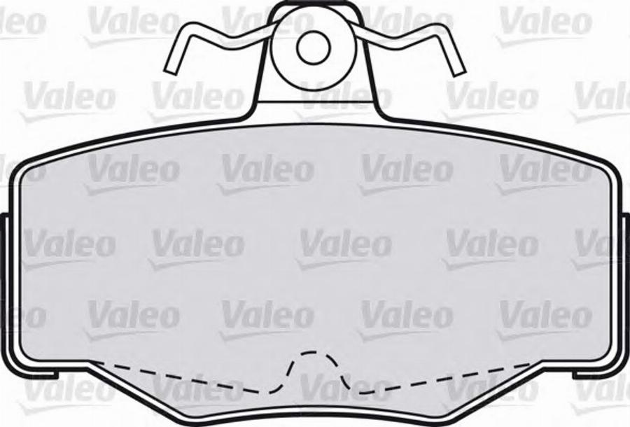Valeo 551760 - Комплект спирачно феродо, дискови спирачки vvparts.bg