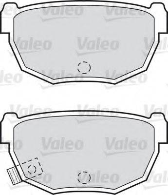 Valeo 551702 - Комплект спирачно феродо, дискови спирачки vvparts.bg