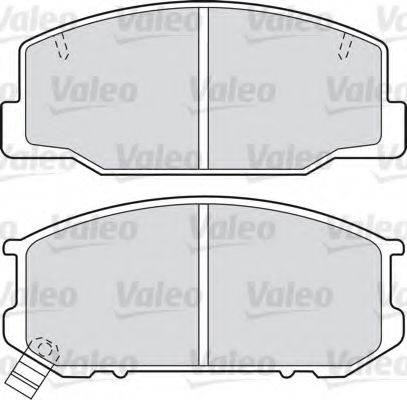 Valeo 551719 - Комплект спирачно феродо, дискови спирачки vvparts.bg