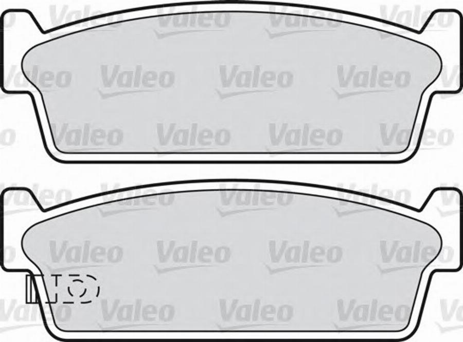 Valeo 551733 - Комплект спирачно феродо, дискови спирачки vvparts.bg