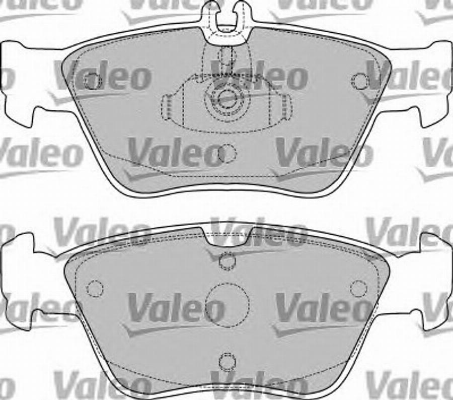 Valeo 551776 - Комплект спирачно феродо, дискови спирачки vvparts.bg