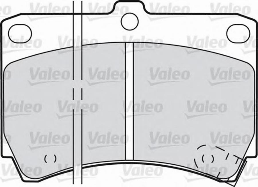 Valeo 551773 - Комплект спирачно феродо, дискови спирачки vvparts.bg