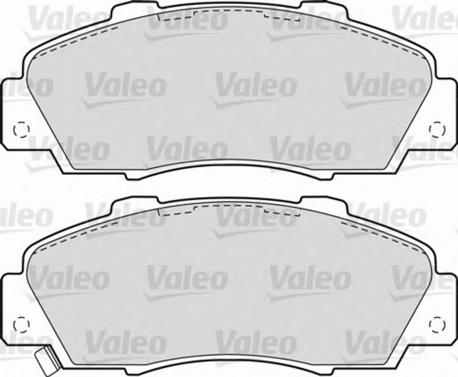 Valeo 551772 - Комплект спирачно феродо, дискови спирачки vvparts.bg