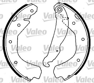 Valeo 553696 - Комплект спирачна челюст vvparts.bg