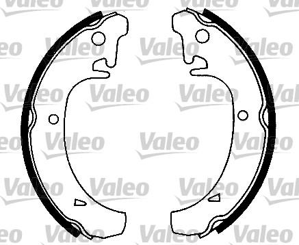 Valeo 553693 - Комплект спирачна челюст vvparts.bg