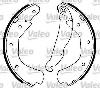 Valeo 554623 - Комплект спирачна челюст vvparts.bg