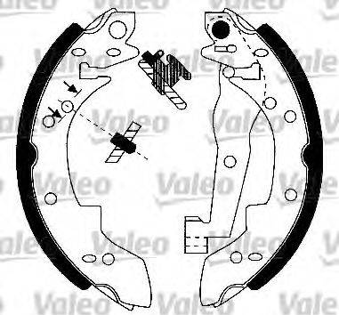 Valeo 554679 - Комплект спирачна челюст vvparts.bg