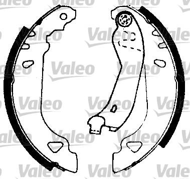 Valeo 553663 - Комплект спирачна челюст vvparts.bg