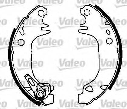 Valeo 554667 - Комплект спирачна челюст vvparts.bg