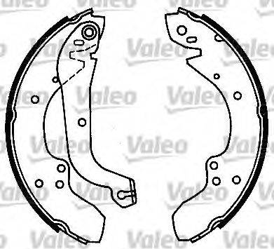 Valeo 553680 - Комплект спирачна челюст vvparts.bg