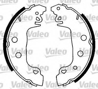 Valeo 553636 - Комплект спирачна челюст vvparts.bg