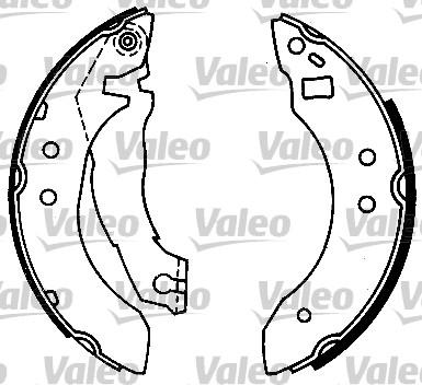 Valeo 553627 - Комплект спирачна челюст vvparts.bg
