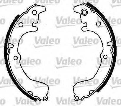Valeo 553164 - Комплект спирачна челюст vvparts.bg