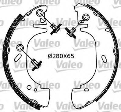 Valeo 553849 - Комплект спирачна челюст vvparts.bg