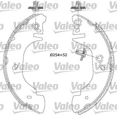 Valeo 553845 - Комплект спирачна челюст vvparts.bg