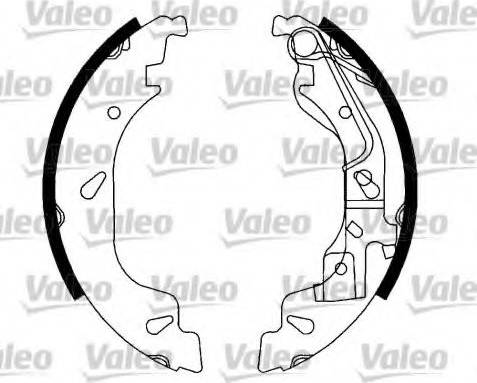 Valeo 554813 - Комплект спирачна челюст vvparts.bg