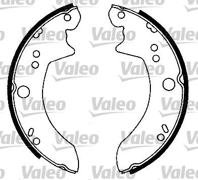 Valeo 553802 - Комплект спирачна челюст vvparts.bg