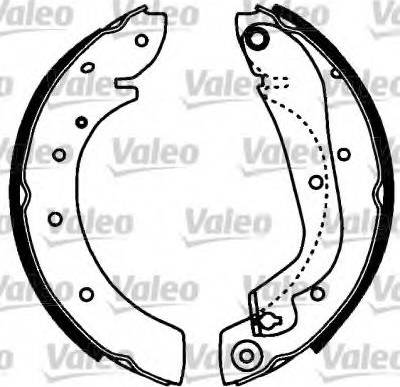 Valeo 553811 - Комплект спирачна челюст vvparts.bg