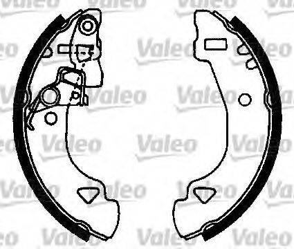 Valeo 553818 - Комплект спирачна челюст vvparts.bg