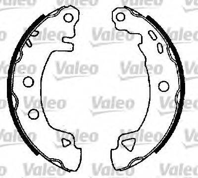 Valeo 554704 - Комплект спирачна челюст vvparts.bg