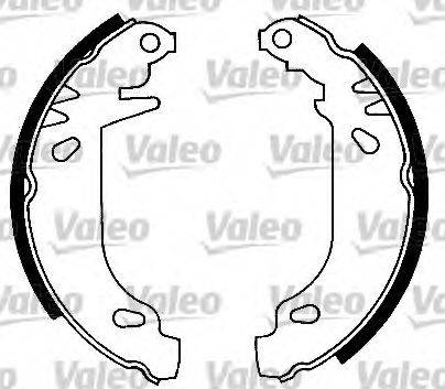 Valeo 553831 - Комплект спирачна челюст vvparts.bg