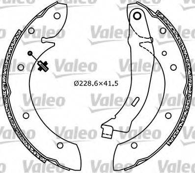 Valeo 554616 - Комплект спирачна челюст vvparts.bg