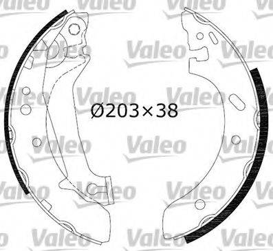 Valeo 553821 - Комплект спирачна челюст vvparts.bg