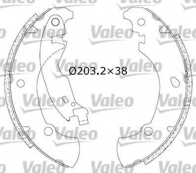 Valeo 554818 - Комплект спирачна челюст vvparts.bg