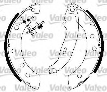 Valeo 553778 - Комплект спирачна челюст vvparts.bg