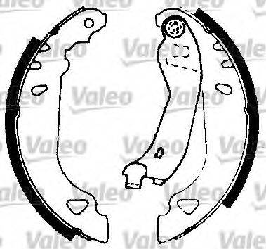Valeo 553793 - Комплект спирачна челюст vvparts.bg