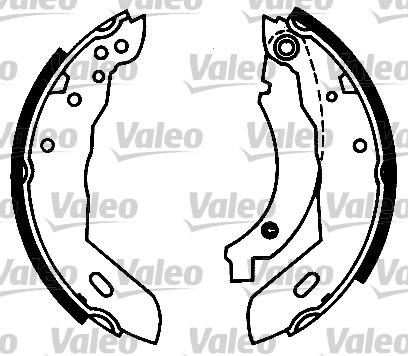 Valeo 553747 - Комплект спирачна челюст vvparts.bg