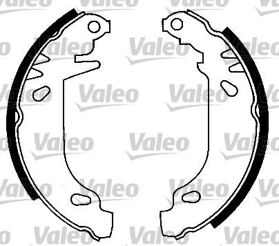 Valeo 553752 - Комплект спирачна челюст vvparts.bg