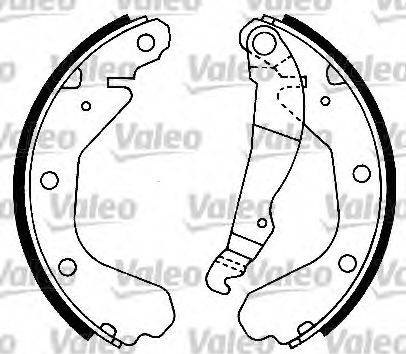 Valeo 554571 - Комплект спирачна челюст vvparts.bg