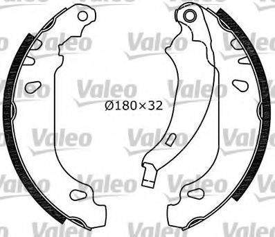 Valeo 554712 - Комплект спирачна челюст vvparts.bg