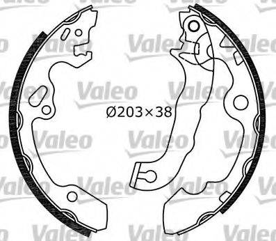 Valeo 553863 - Комплект спирачна челюст vvparts.bg